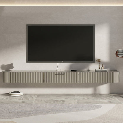 Modern Floating TV Stand Console Stone Top TV Cabinet with Drawers Included Grey Clearhalo 'furn' 'furn_tv_stands_entertainment_centers' 'Furniture' 'Living Room Furniture' 'TV Stands & Entertainment Centers' 'TV Stands & Media Storage Furniture' 'tv_stands_entertainment_centers' 5719011