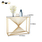 Rectangle Marble Top Accent Table with Iron Frame Base for Hall Clearhalo 'Console Tables' 'console_tables' 'Entry & Mudroom Furniture' 'furn' 'furn_console_tables' 'Furniture' 5719147