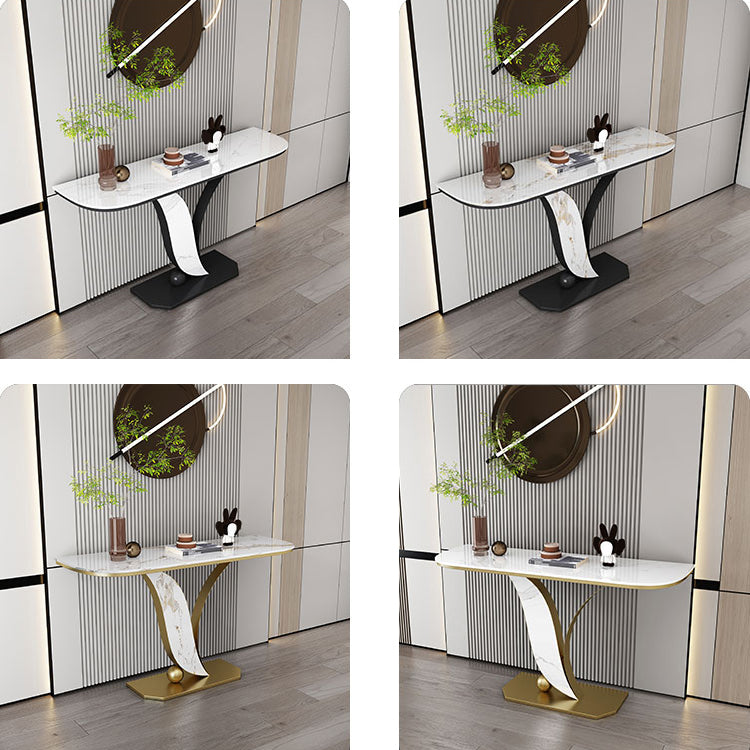 Tavolo da console in pietra melatina tavolo da console resistente alle macchie, tavolo di divano resistente a graffi