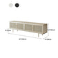 19.7" H Industrial 4-Door TV Stand Iron & Glass TV Stand Console Clearhalo 'furn' 'furn_tv_stands_entertainment_centers' 'Furniture' 'Living Room Furniture' 'TV Stands & Entertainment Centers' 'TV Stands & Media Storage Furniture' 'tv_stands_entertainment_centers' 5719306