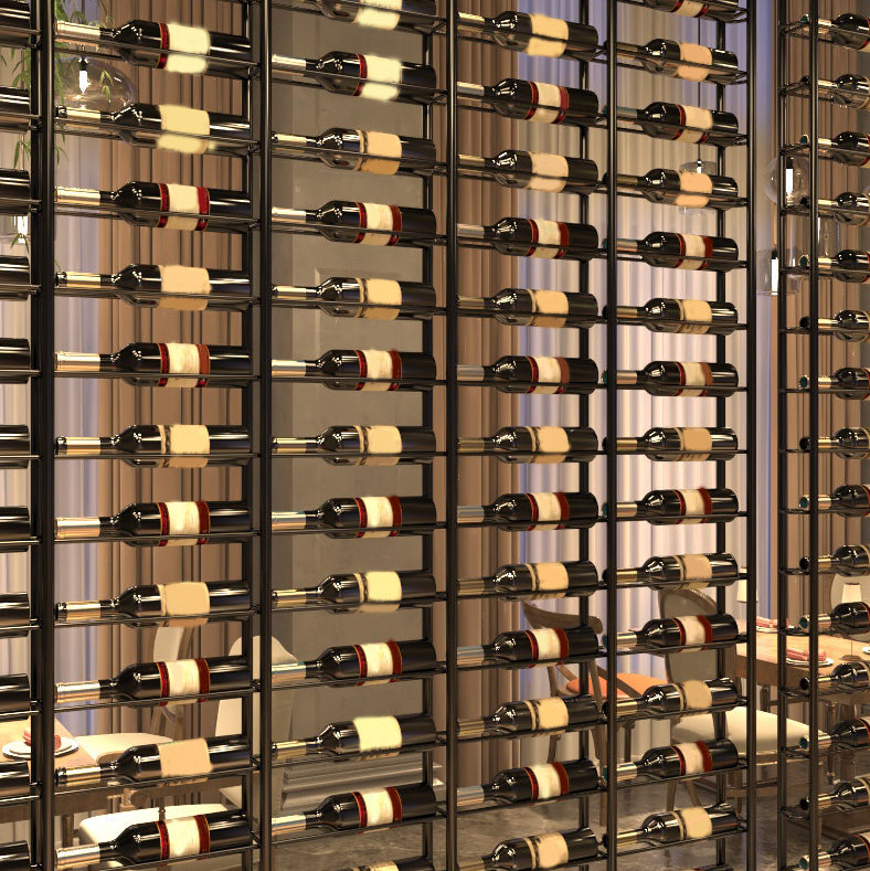 Porta di vino per vino in bottiglia per pavimenti per pavimenti industriali in nero