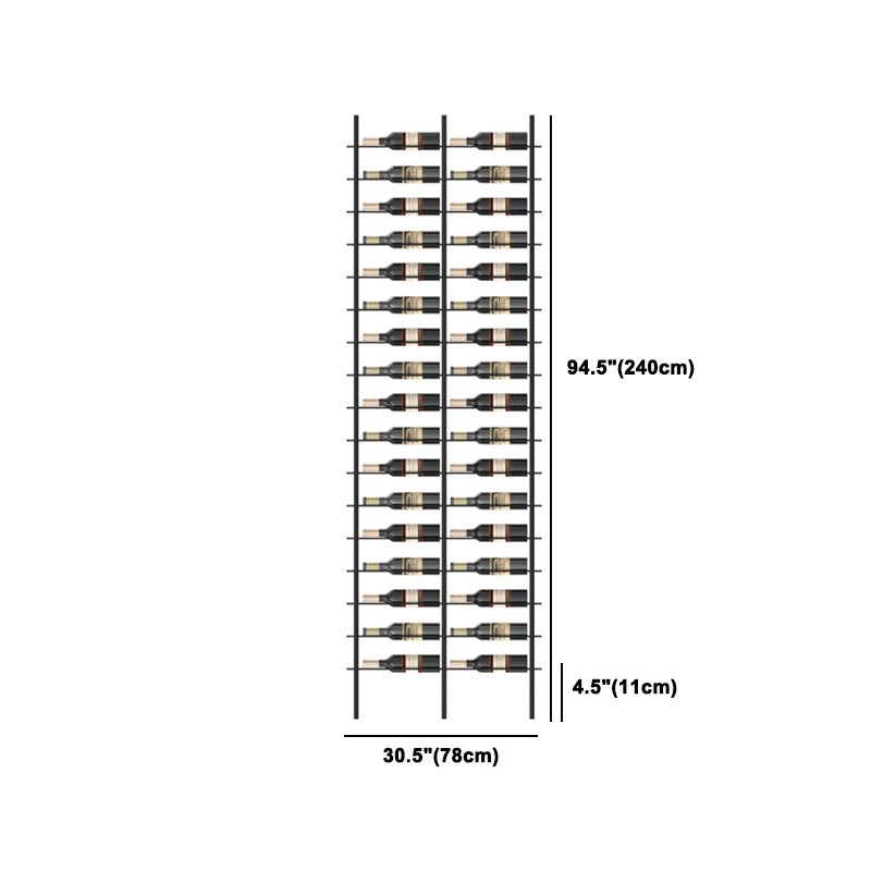 Porta di vino per vino in bottiglia per pavimenti per pavimenti industriali in nero