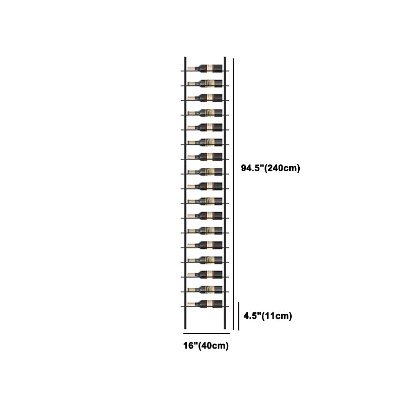 Porta di vino per vino in bottiglia per pavimenti per pavimenti industriali in nero