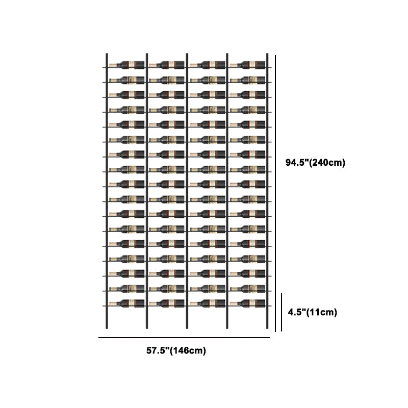 Porta di vino per vino in bottiglia per pavimenti per pavimenti industriali in nero