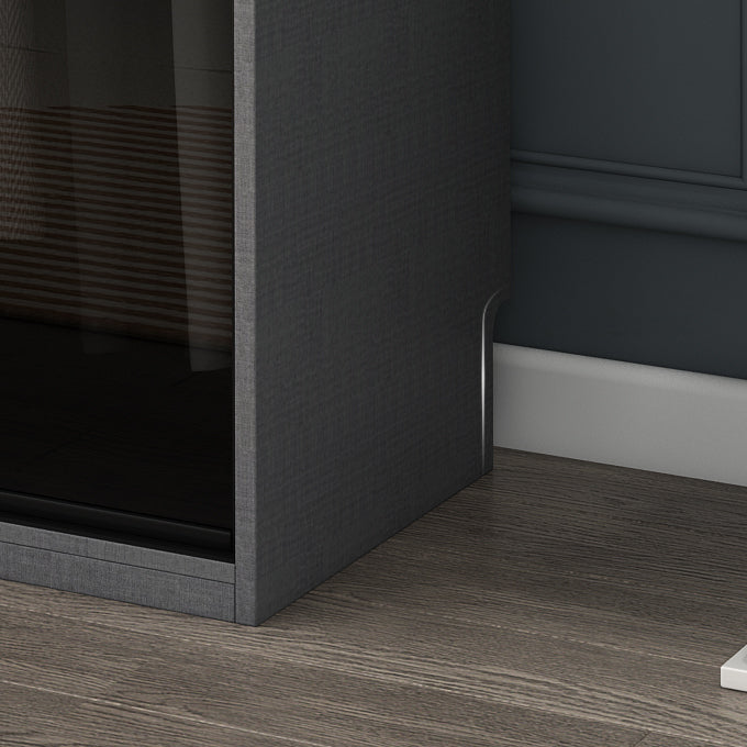 Mobile per finitura a specchio con porta moderna moderna porta d'armadio per interni in vetro