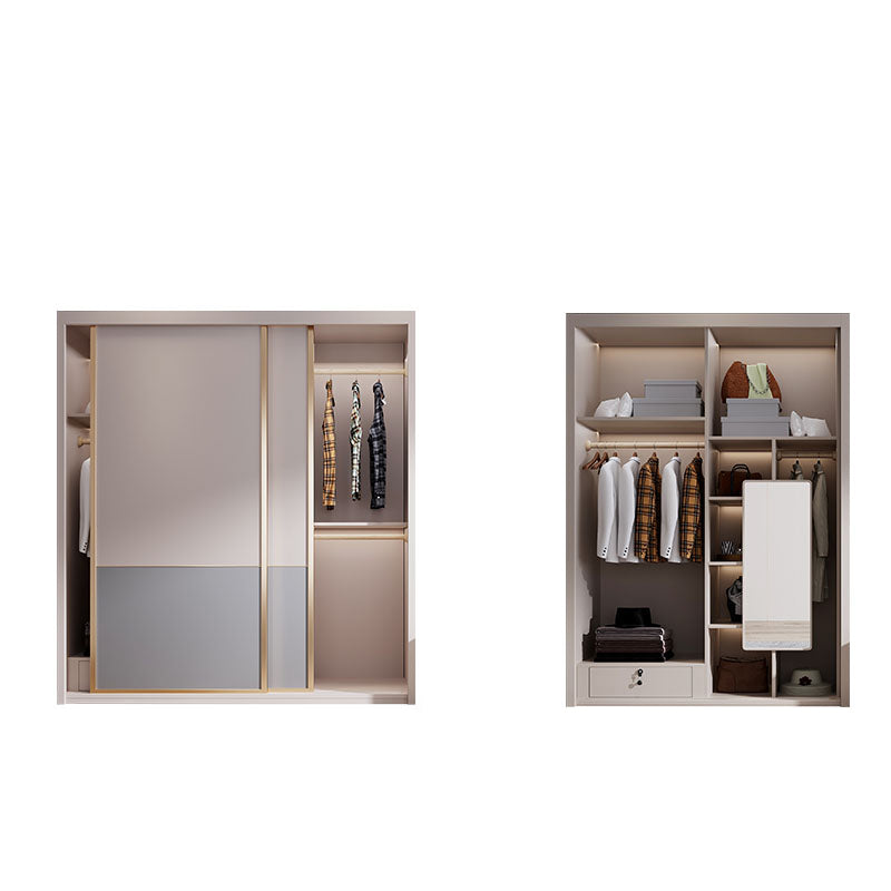 Glijdende houten garderobe kast eigentijdse garderobe armoire