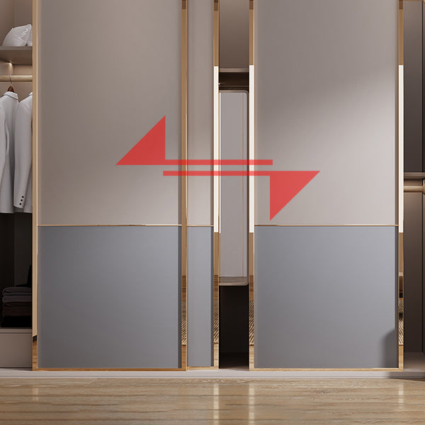 Glijdende houten garderobe kast eigentijdse garderobe armoire