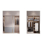 Glijdende houten garderobe kast eigentijdse garderobe armoire