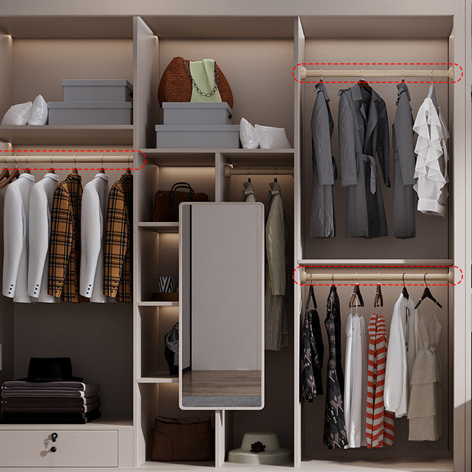 Glijdende houten garderobe kast eigentijdse garderobe armoire