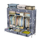Modern Style Wardrobe Armoire Steel Frame Home Wardrobe with Drawers