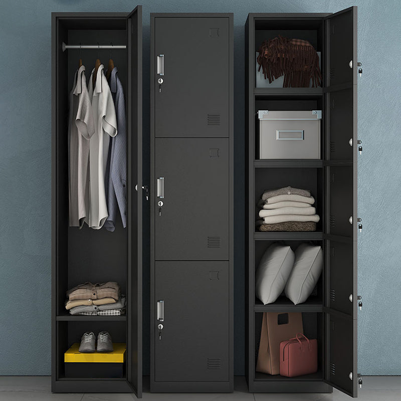 Eigentijdse metalen garderobe kast scharnierende garderobe armoire voor thuis