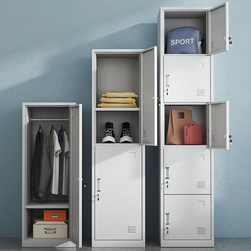 Eigentijdse metalen garderobe kast scharnierende garderobe armoire voor thuis