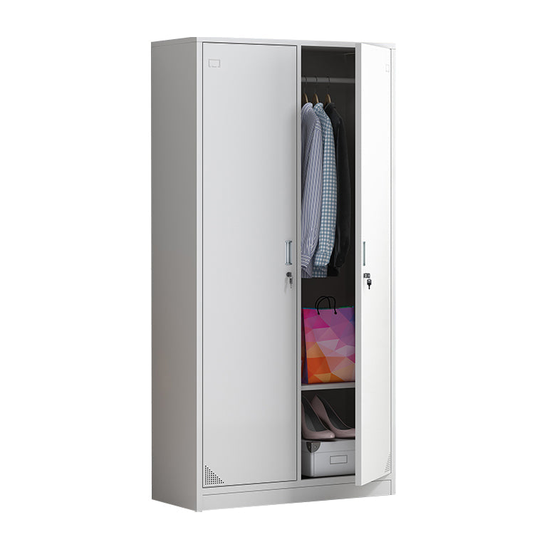 Scharnierende eigentijdse garderobe kast metalen garderobe armoire voor thuis