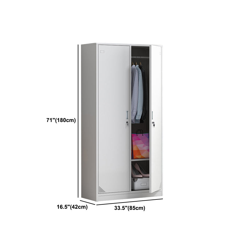 Scharnierende eigentijdse garderobe kast metalen garderobe armoire voor thuis