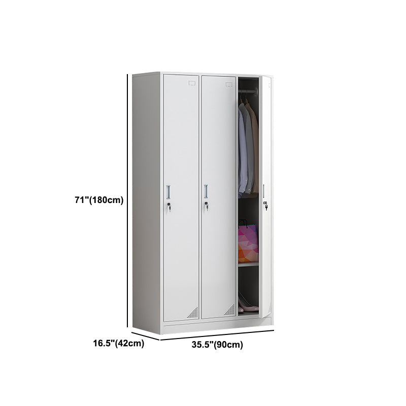 Scharnierende eigentijdse garderobe kast metalen garderobe armoire voor thuis