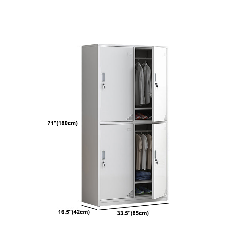 Scharnierende eigentijdse garderobe kast metalen garderobe armoire voor thuis