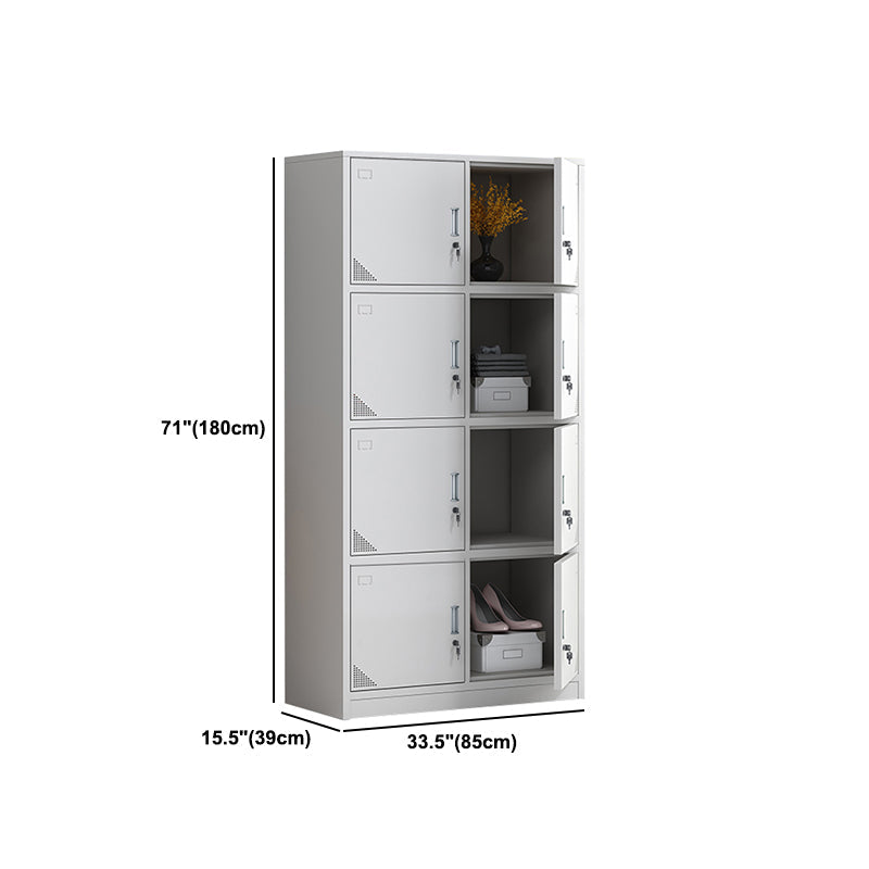 Scharnierende eigentijdse garderobe kast metalen garderobe armoire voor thuis