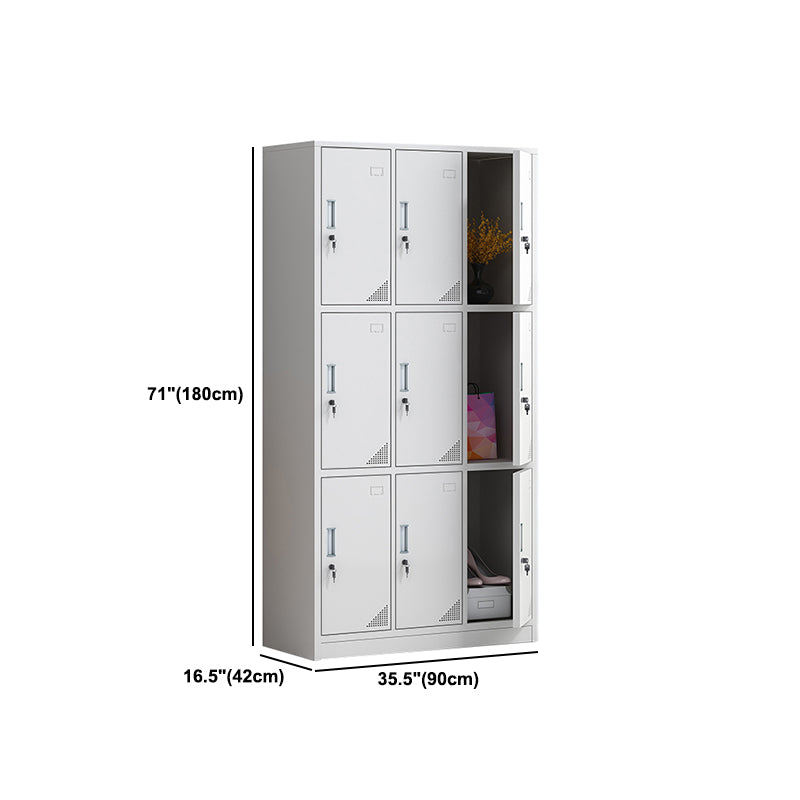 Scharnierende eigentijdse garderobe kast metalen garderobe armoire voor thuis