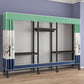 Black Steel Frame Wardrobe Modern Style Wardrobe Armoire with Caster Wheels