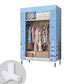Metal Frame Home Wardrobe Armoire Modern Style Wardrobe with Shelves