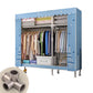 Metal Frame Home Wardrobe Armoire Modern Style Wardrobe with Shelves