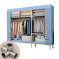 Metal Frame Home Wardrobe Armoire Modern Style Wardrobe with Shelves