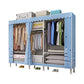 Metal Frame Home Wardrobe Armoire Modern Style Wardrobe with Shelves
