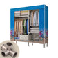 Metal Frame Home Wardrobe Armoire Modern Style Wardrobe with Shelves