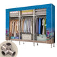 Metal Frame Home Wardrobe Armoire Modern Style Wardrobe with Shelves
