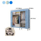 Metal Frame Home Wardrobe Armoire Modern Style Wardrobe with Shelves