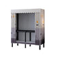 Black Steel Frame Wardrobe Contemporary Folding Wardrobe Armoire Clearhalo 'Armoires & Wardrobes' 'armoires_wardrobes' 'Bedroom Furniture' 'furn' 'furn_armoires_wardrobes' 'Furniture' 5721818