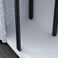 Black Steel Frame Wardrobe Contemporary Folding Wardrobe Armoire Clearhalo 'Armoires & Wardrobes' 'armoires_wardrobes' 'Bedroom Furniture' 'furn' 'furn_armoires_wardrobes' 'Furniture' 5721827