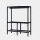 Black Steel Frame Wardrobe Contemporary Folding Wardrobe Armoire Clearhalo 'Armoires & Wardrobes' 'armoires_wardrobes' 'Bedroom Furniture' 'furn' 'furn_armoires_wardrobes' 'Furniture' 5721828