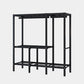 Black Steel Frame Wardrobe Contemporary Folding Wardrobe Armoire Clearhalo 'Armoires & Wardrobes' 'armoires_wardrobes' 'Bedroom Furniture' 'furn' 'furn_armoires_wardrobes' 'Furniture' 5721831