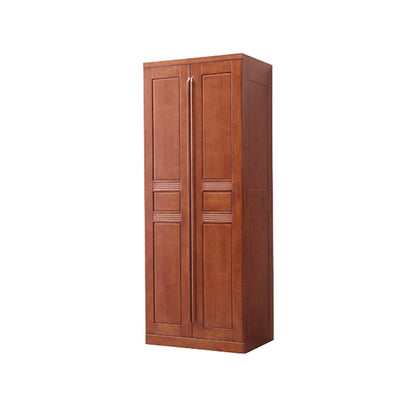 Armario de vestuario de madera de goma con estantes Gabinete de vestuario tradicional