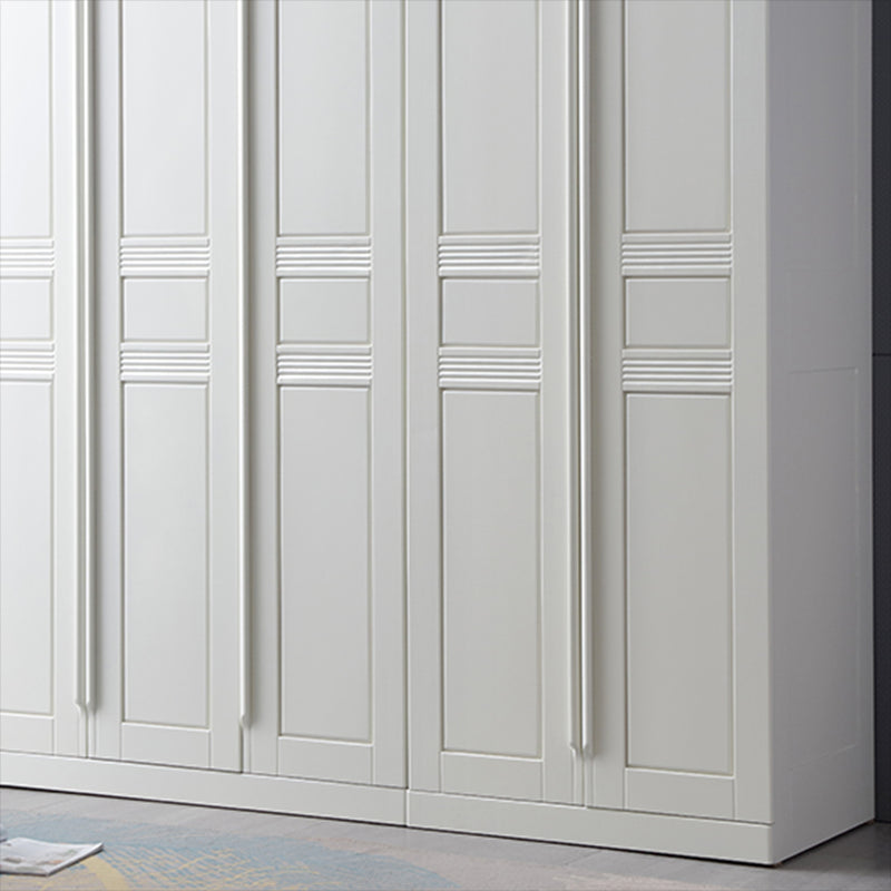 Armario de vestuario de madera de goma con estantes Gabinete de vestuario tradicional