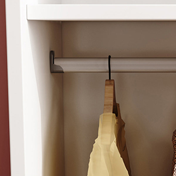 Zeitgenössische Holzgarderobe 2-Türer-Kleiderschrankschrank für Schlafzimmer