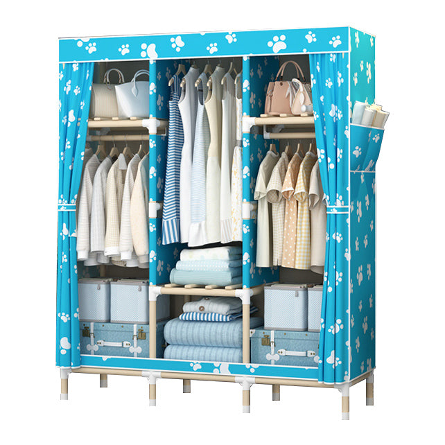 Armadio in legno massiccio di guardaroba in stile contemporaneo con gambe