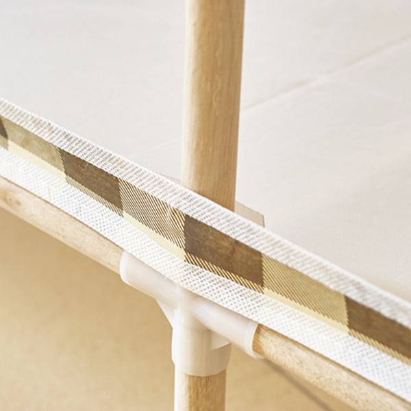 Armadio in legno massiccio di guardaroba in stile contemporaneo con gambe