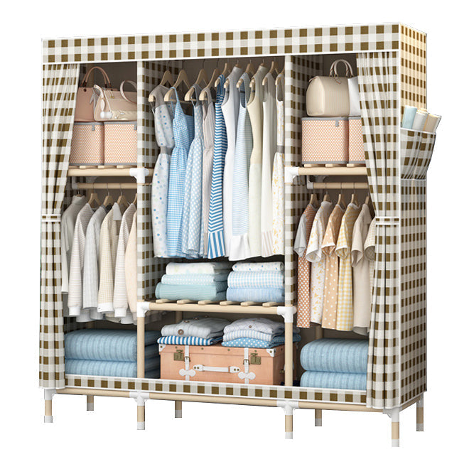 Armadio in legno massiccio di guardaroba in stile contemporaneo con gambe