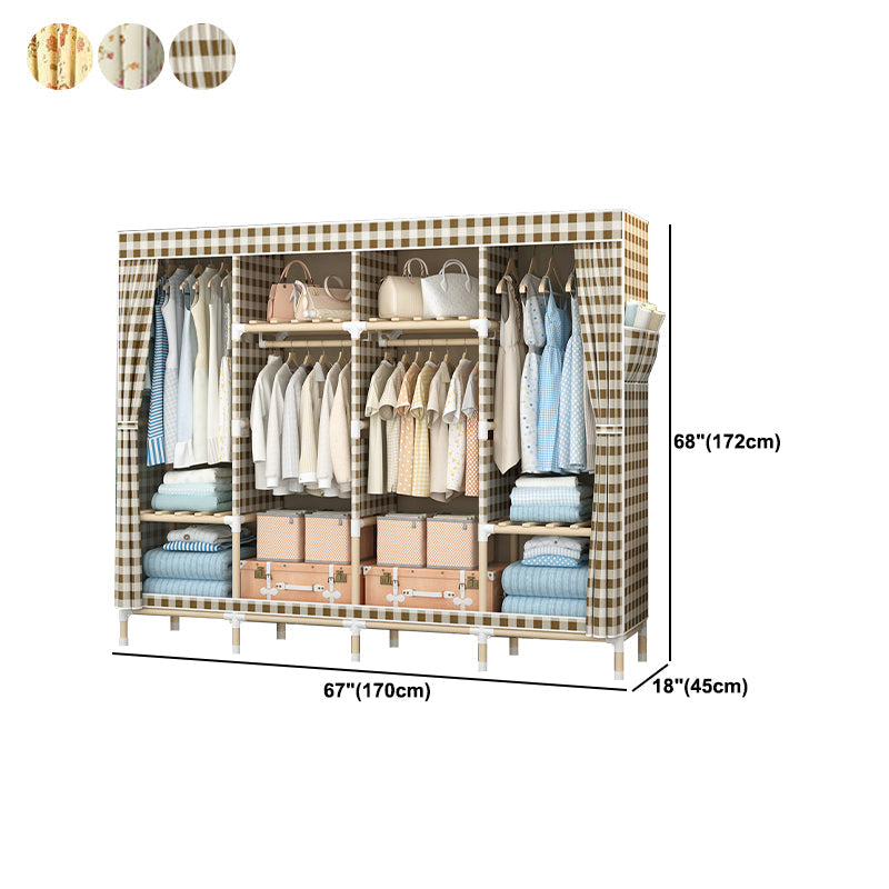Armadio in legno massiccio di guardaroba in stile contemporaneo con gambe
