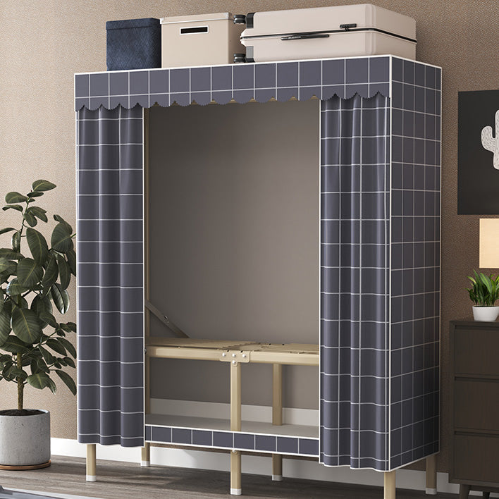 Hedendaagse stijl metalen garderobe doek staaf inbegrepen garderobe kast