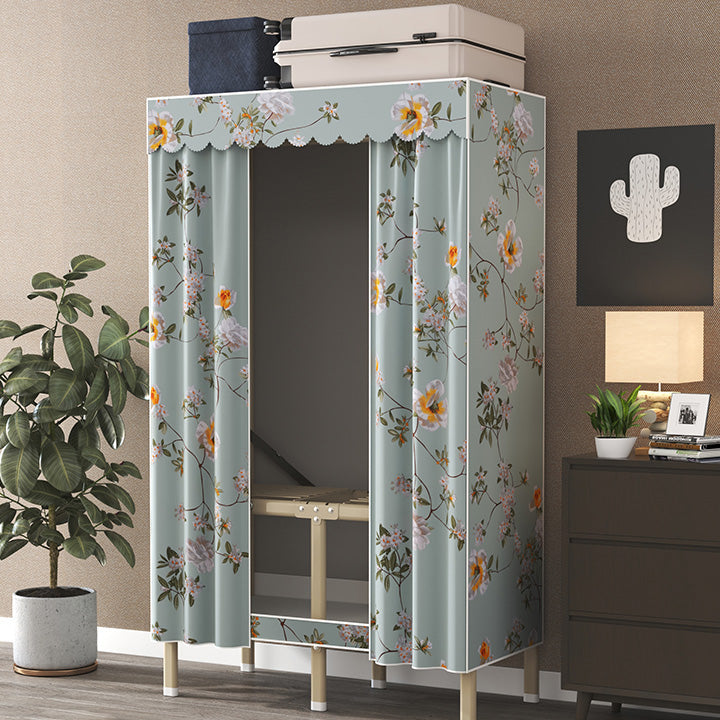 Hedendaagse stijl metalen garderobe doek staaf inbegrepen garderobe kast