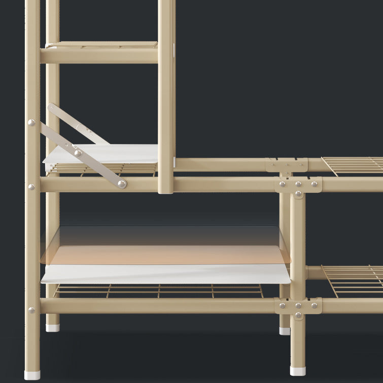 Hedendaagse stijl metalen garderobe doek staaf inbegrepen garderobe kast