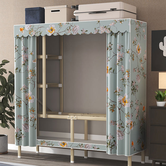 Hedendaagse stijl metalen garderobe doek staaf inbegrepen garderobe kast