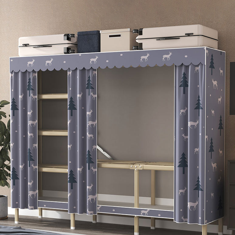 Hedendaagse stijl metalen garderobe doek staaf inbegrepen garderobe kast