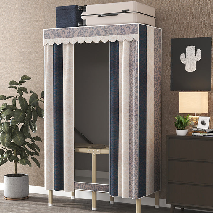 Hedendaagse stijl metalen garderobe doek staaf inbegrepen garderobe kast