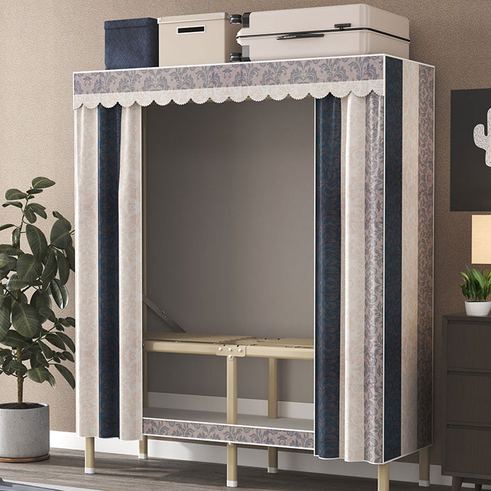 Hedendaagse stijl metalen garderobe doek staaf inbegrepen garderobe kast