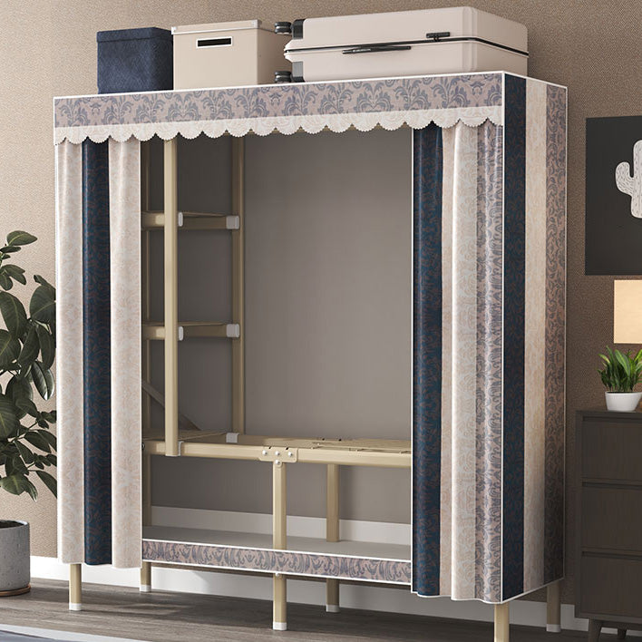 Hedendaagse stijl metalen garderobe doek staaf inbegrepen garderobe kast