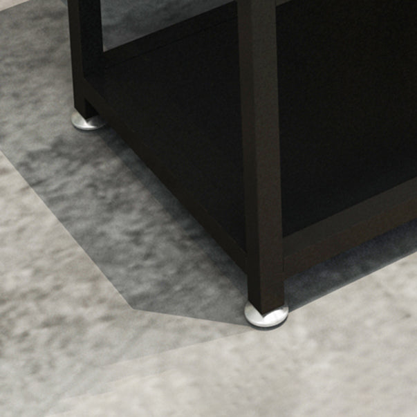 Contemporary 25.59"H Portable Prep Table Metal Prep Table for Dining Room Clearhalo 'furn' 'furn_kitchen_islands_carts' 'Furniture' 'Kitchen & Dining Furniture' 'Kitchen Islands & Carts' 'kitchen_islands_carts' 5722071